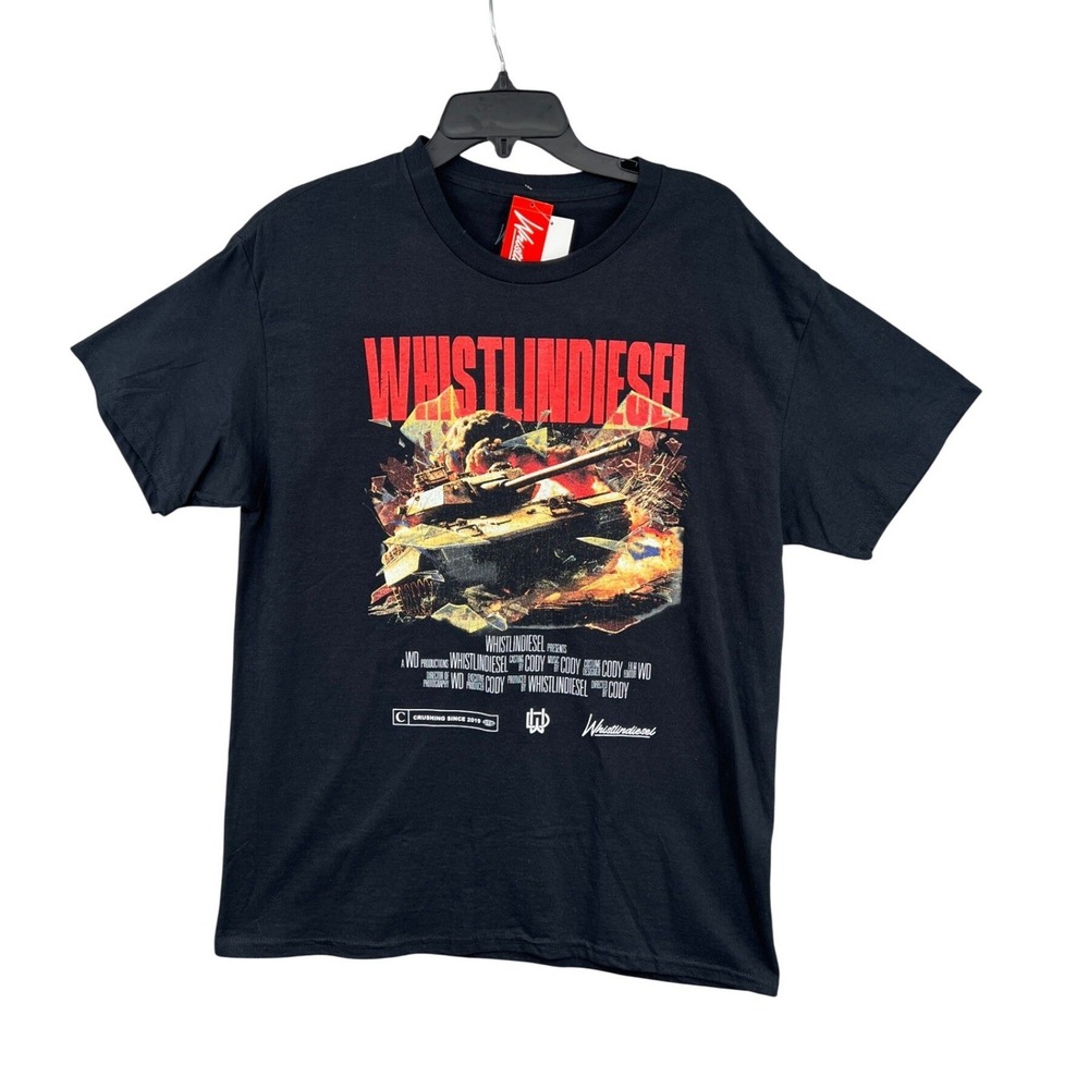 WhistlinDiesel Tank Graphic T-Shirt Mens Large Black New With Tags Movie Poster